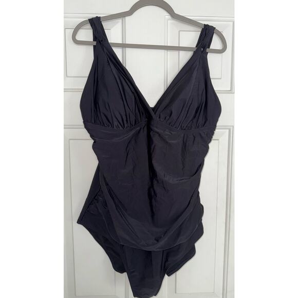 Magisculpt One Piece Swimsuit Black - Size 20 - SW1 - Picture 3 of 10